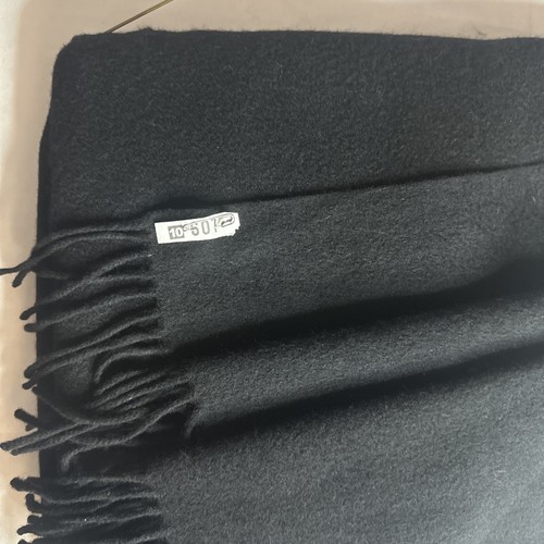 Ralph Lauren Home Throw Blanket 100% Cashmere Midnight Black 70”x58” Cozy Modern - Picture 6 of 9