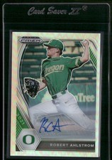2021 Panini Prizm Draft Picks Robert Ahlstrom #PDP186 Base Auto Silver Prizm