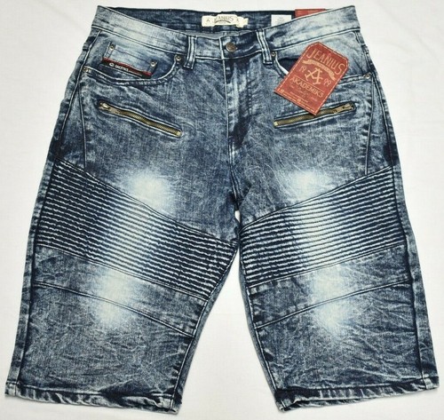 Akademiks Jean Shorts Men Size 30 Fade 