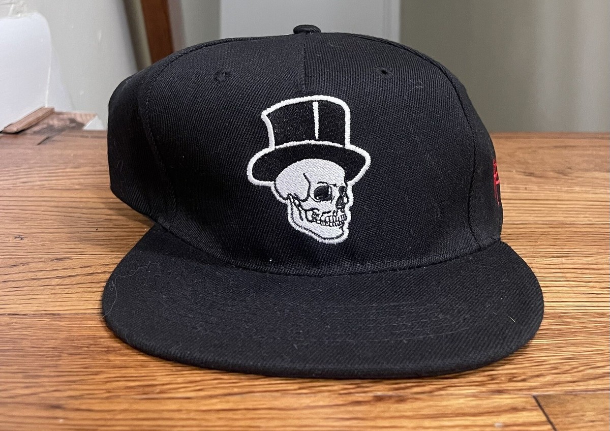 SSUR Hat SnapBack Skull Black Mens One Size Pre Owned Hat