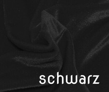 Stoff Samt Stretch SCHWARZ bi-elastisch ab 0,5m - AUSVERKAUF!