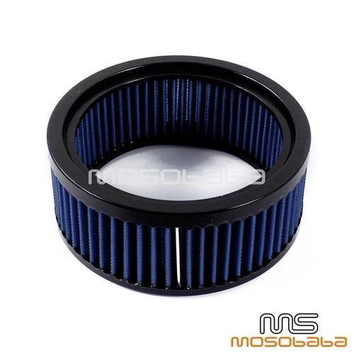 6" Round Blue Air Filter Cleaner For Harley Softail Touring Breakout FXSB Suzuki - Picture 8 of 9