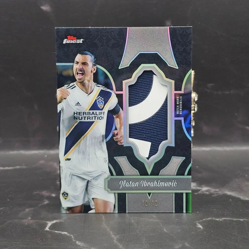 2024 Topps Finest MLS Zlatan Ibrahimovic Finest Fabric Relic 10/10 LA Galaxy SSP