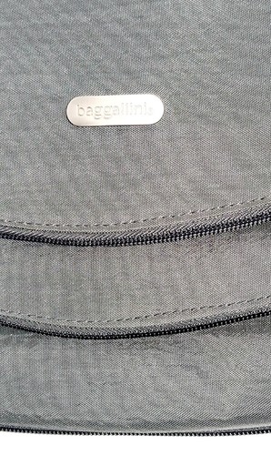 baggallini Womans Grey COURIER Messenger Handbag Nylon CROSSBODY Strap BAG NEW - Picture 21 of 24