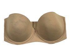 NWD Calvin Klein Women's 32DD Perfectly Fit Strapless Push Up Bra QF5677 Bare