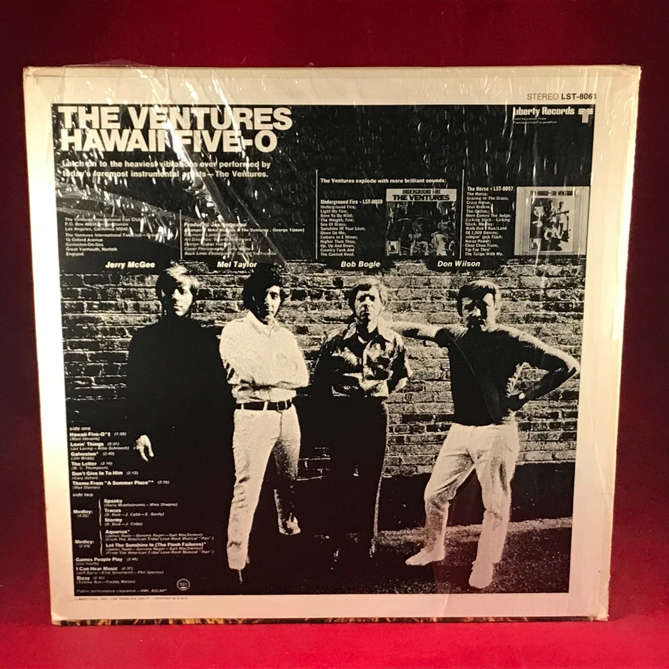 THE VENTURES Hawaii Five-O 1969 USA vinyl LP Theme TV Surf Aquarius, Dizzy EXCEL - Image 2 of 4