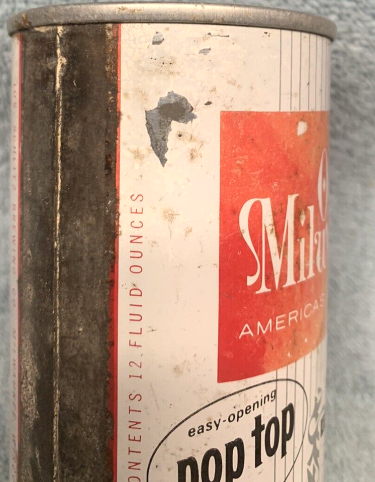 Old Milwaukee 1962 Easy Opening Pop Top Zip Tab Pull Tab Beer Can