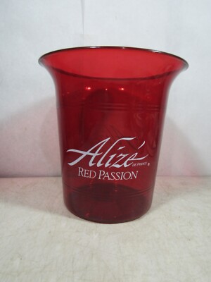 Vintage Alize De France Red Passion Hard Plastic Ice Bucket