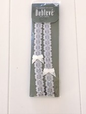 Wacoal Japan Decorative Adjustable Rhinestone White Lace Bra Straps NEW