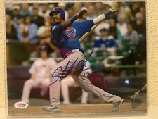 Starlin Castro Signed Chicago Cubs 8x10 Photo PSA/DNA