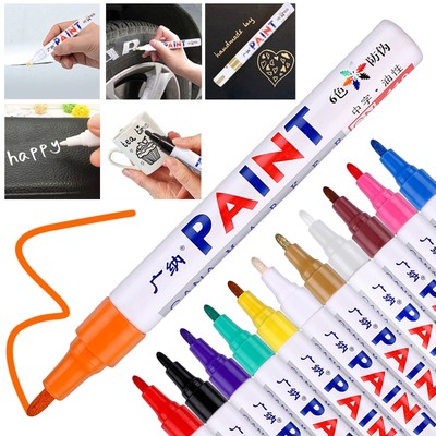 Paint Marker Pen Waterproof Oil Markers Pens Car Tyre Tire Tyres Metal Permanent