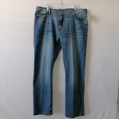 NWT Nautica Denim Men's Sky Blue High Rise Slim Straight Fit Jeans Size  42x32