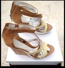 NEW CALVIN KLEIN LEATHER SUEDE WEDGE SANDAL SHOES ORIG CK BOX SIZE 8 ORIG$329 — photo 6