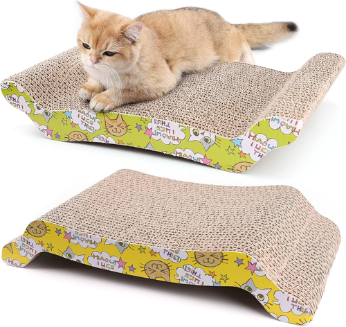Cat Scratching Board, 2 Pack Cat Scratcher Cardboard, Cat Scratch Pad for Indoor - Picture 11 of 12