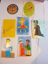 LOT OF 7 CARD STICKER SIMPSONS IMAGE VIGNETTE PANINI