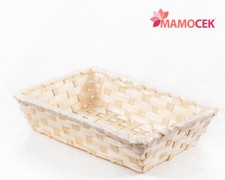 CESTO Cestino vimini bambù chiaro cm.30x20 portapane confezioni contenitore