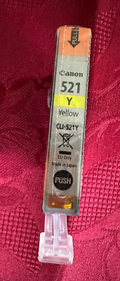 Original Canon ink cartridge 521 Y, CLI-521Y, yellow