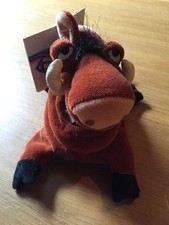 Disney's The Lion King Mini Bean Bag Pumbaa 8",New With Tag Disney Store B140 