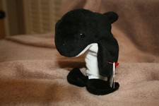 Waves Ty Beanie Babies Orca Whale 4084 Retired Preowned