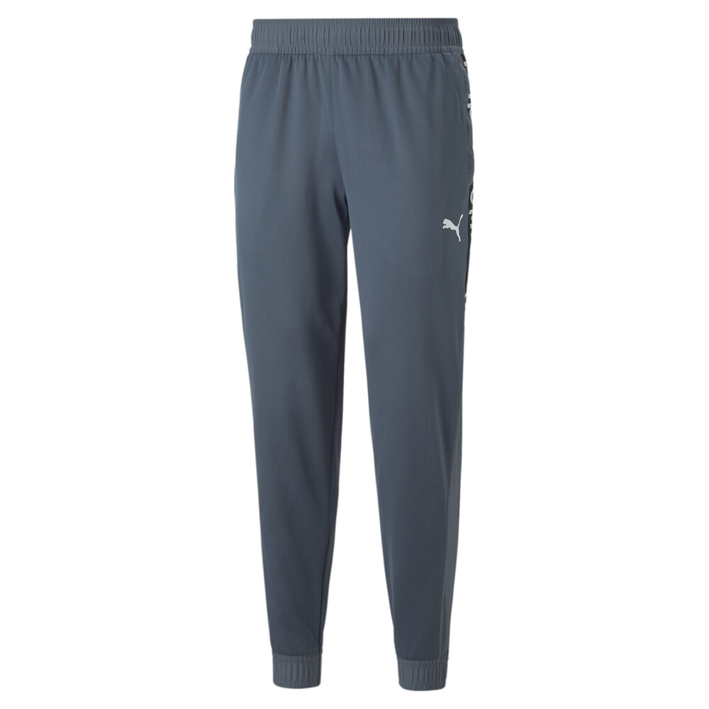 Джоггеры Puma Train Fit Pwrfleece Мужские серые спортивные повседневные брюки 52304618