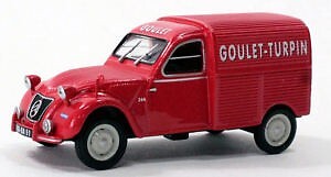 Citroën 2 CV AZU miniature Eligor 101462 au 1:43 souvenirs d'enfance de la camionnette Goulet Turpin