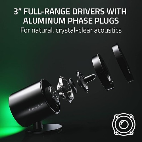 Razer Nommo V2 Pro 2.1 PC Gaming Speakers with Subwoofer Certified Refurbished - Picture 2 of 7