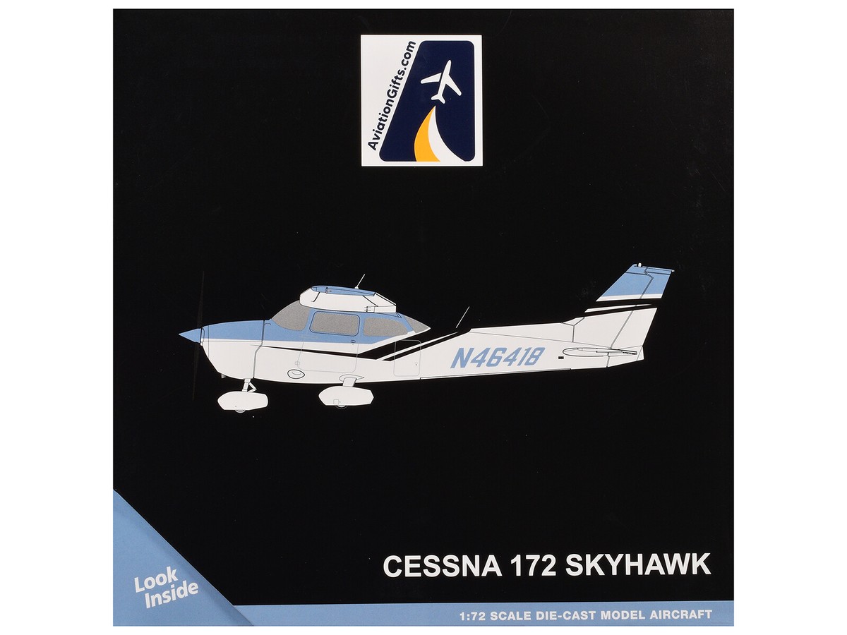 Cessna Skyhawk 172 1/72 スケールモデルキット 1:72 GeminiJets Cessna 172M Skyhawk N46418 Diecast Aircraft