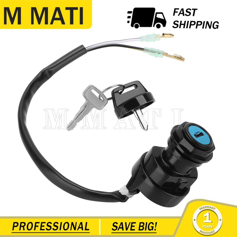 Interruptor de llave de encendido para Kawasaki KLT185 1986-1987 / Bayou 300 KLF300 1987 Foto 4 de 4