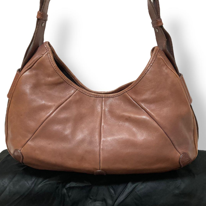 Borsa a tracolla Yves Saint Laurent Mombasa pelle marrone vintage rara