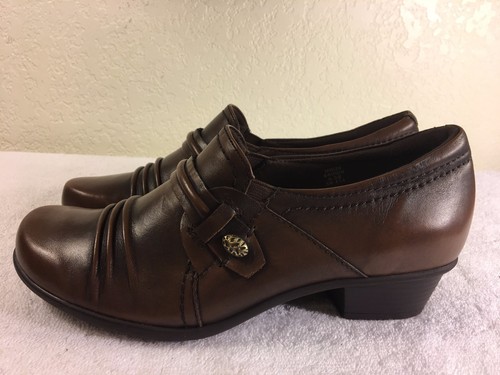 Zapatos de tacón bajo Earth Maize para mujer marrón cuero talla 6.5 B ¡Excelentes!¡! - Imagen 9 de 11
