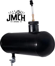 Black Side Aluminum Mini bike Gas Fuel Tank Cylinder 4x12'' for Coleman Baja