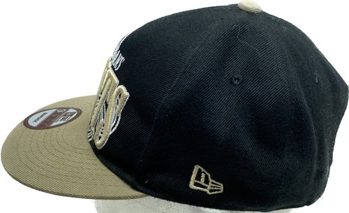 New Orleans Saints New Era 9FIFTY NFL Adjustable Snapback Hat Cap Black/Gold - Picture 3 of 6
