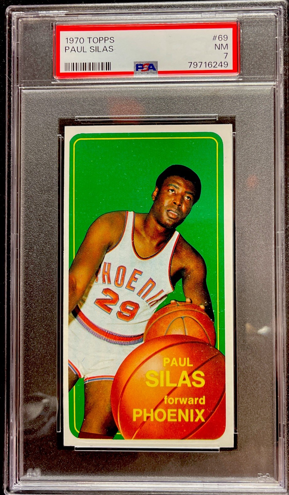1970 Topps #69 Paul Silas. Phoenix. PSA 7 NM.  ENN Cards