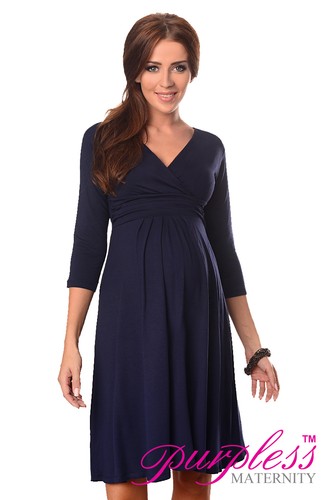 Purpless Maternity Dress Vneck Pregnancy Clothing Size 8 10 12 14 16 18 Top 4400 - Picture 6 of 41
