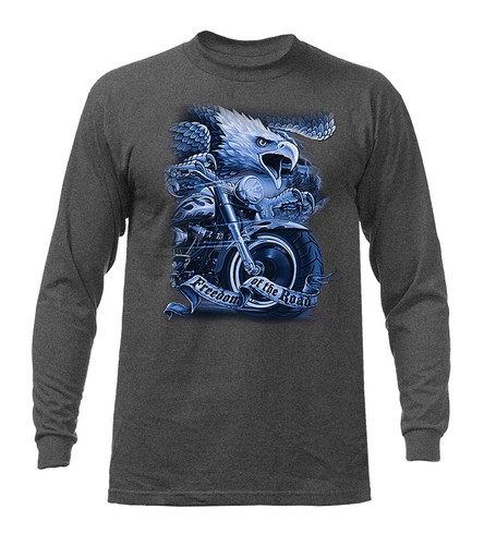 Gráfico Freedom of the Road para motociclista Eagle Wings manga larga - Imagen 4 de 13