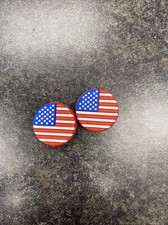 NEW LOT OF 2X "AMERICAN FLAG" VIBRATION DAMPENERS FOR TENNIS RACQUETS