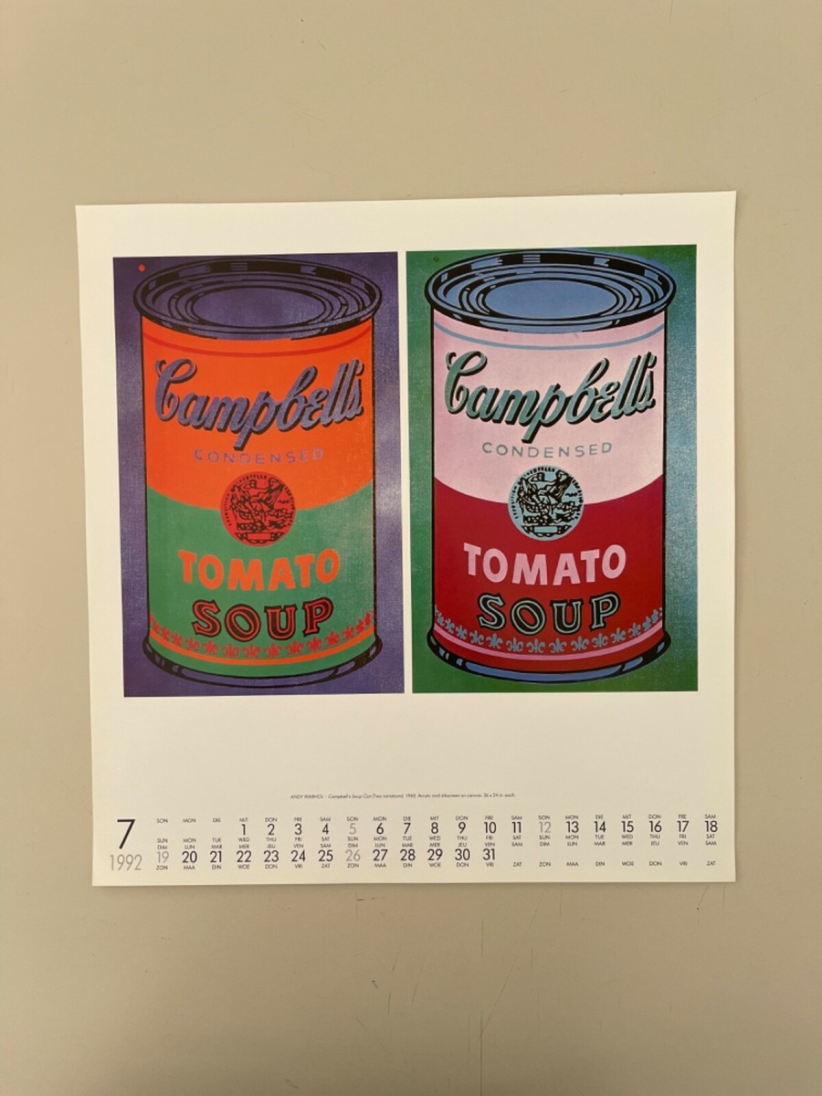 ANDY WARHOL, CAMPBELL'S SOUP CAN ,2 VARIATIONS ,1965, PRINT