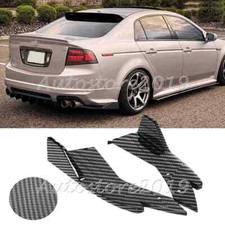 For Acura Tl 2004-2008 Rear Bumper Lip Diffuser Splitter Spoiler Carbon Fiber