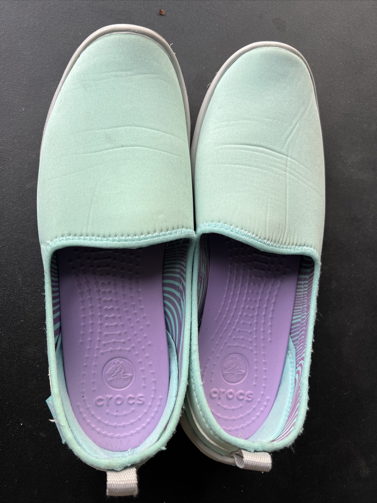 Crocs Duet Busy Day Slip on Walking Women’s Shoes Sz … Gem