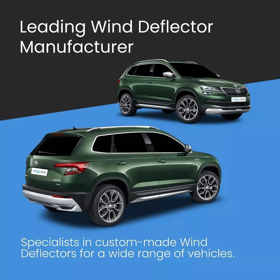 Windabweiser SKODA KAROQ MK1 2017-2021 5-türer SUV 4-tlg getönt Visiere - Bild 2 von 4