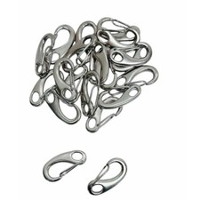 20 Pcs 2 Gate Snap Hook Lobster Claw Stainles...