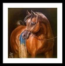 BROWN HORSE | Fine Art Print hand-signed | Giclée | Horse Wall Art | Home Decor