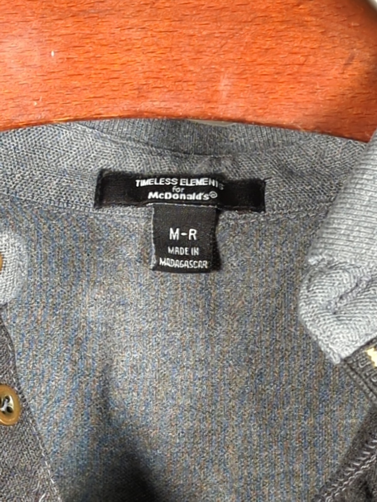 McDonalds Timeless Elements Mens Medium Gray Empl… - image 4