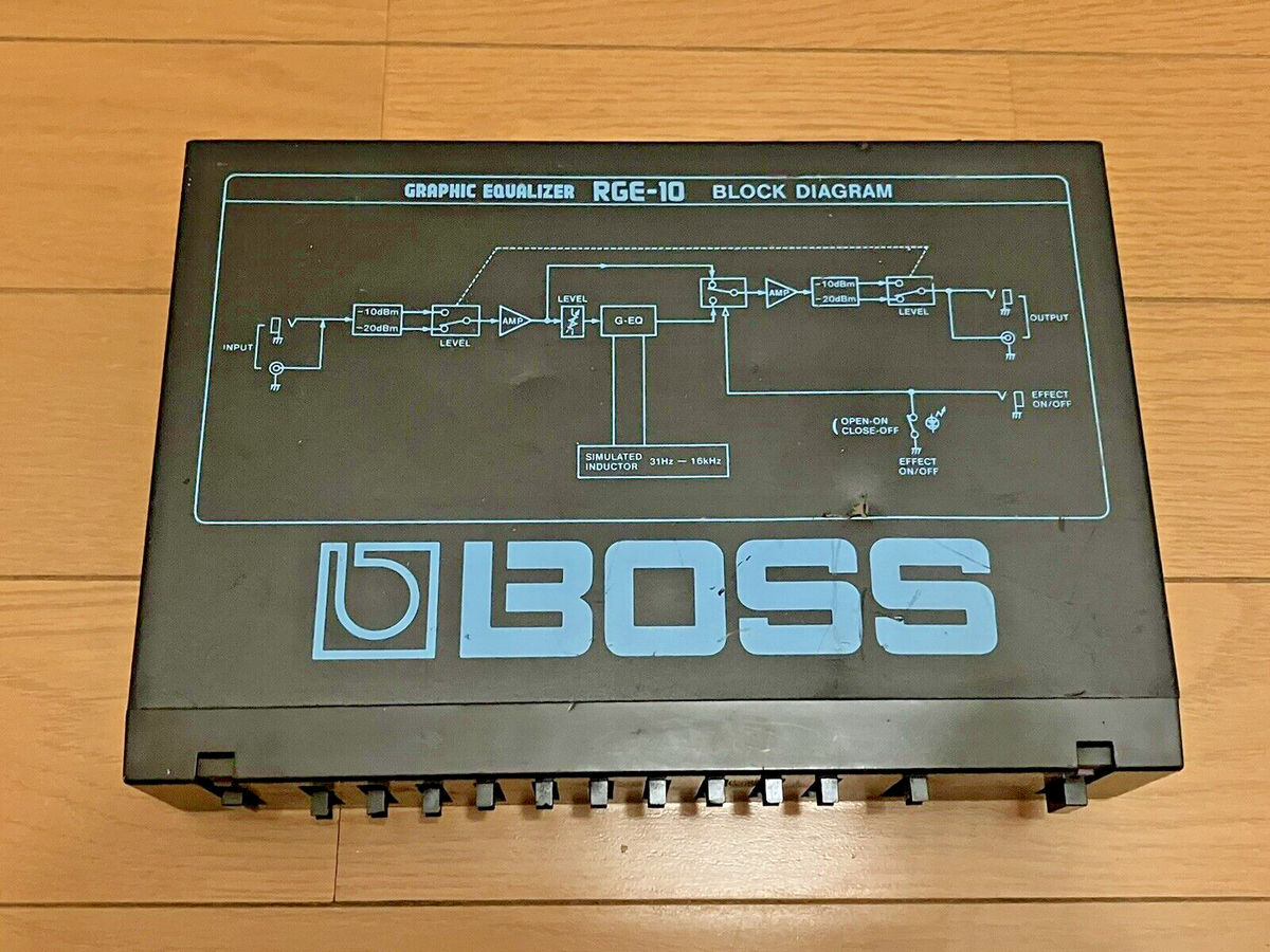 Boss RGE-10 Graphic Equalizer Vintage Made in Japan Half Rack