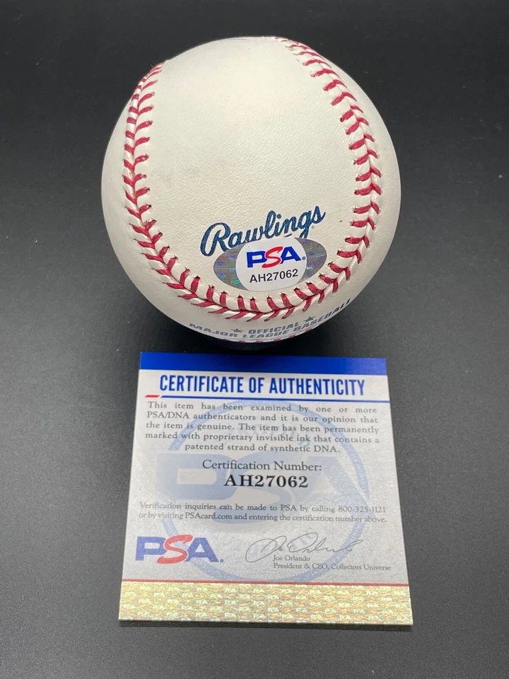 Allie Clark "1948 WS Champ Indians WWII US Army" Autographed Signed Baseball PSA - Image 4 of 4