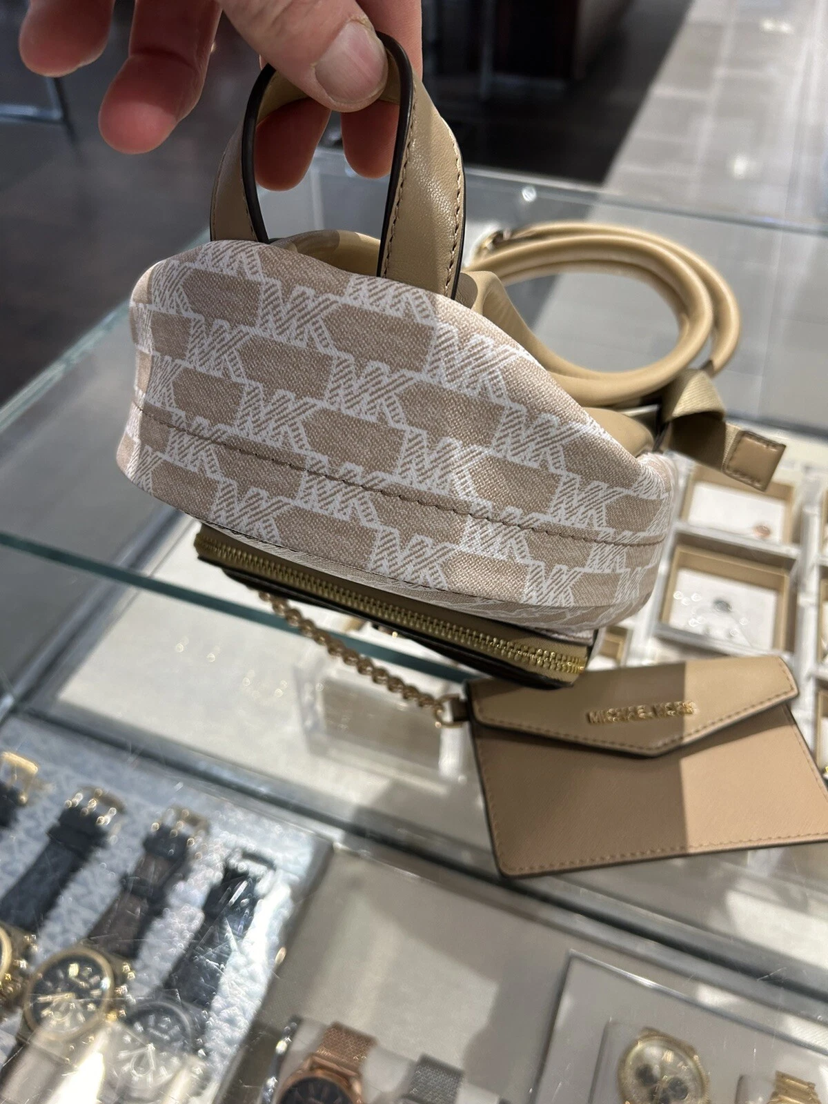 WANDLER Zaino scuola Michael Kors donna XS cammello mini borsa a tracolla borsa a tracolla borsa MK