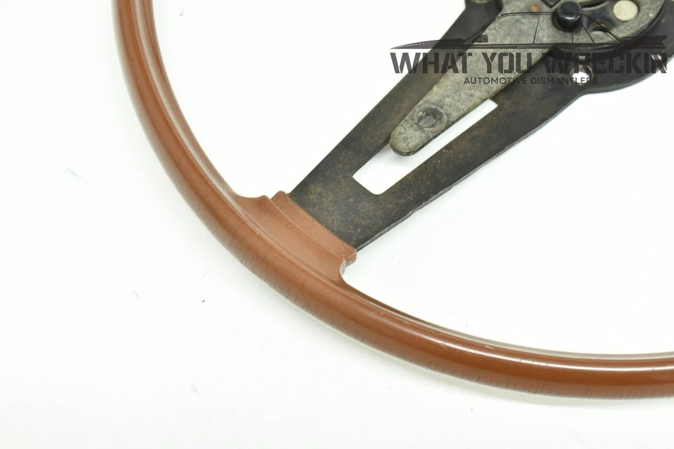 Volante y bocina originales Chrysler Valiant de 2 radios - marrón - en muy buen estado VH VJ VK Foto 4 de 4