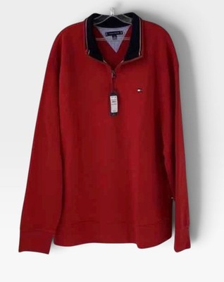 NWT Men's Red Tommy Hilfiger Longsleeve Pullover Size 3X