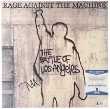 Tom Morello Signed Rage Against The Machine Battle Of Los Angeles Record Beckett