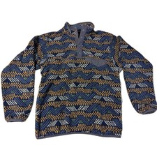 Patagonia Kids Lightweight Synchilla Snap Fleece Pullover Cliffside Navy XL 14